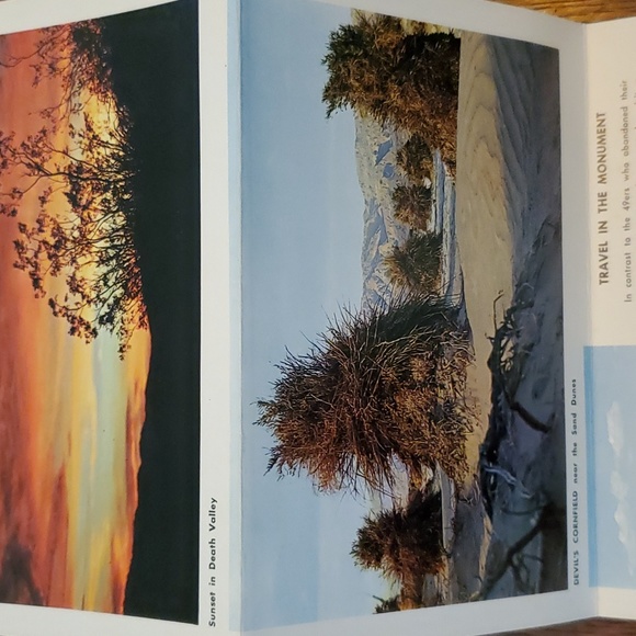Vintage (Unused)Death Valley National Monument -14 Scenic Views Foldout Booklet - Picture 7 of 10